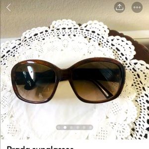 Authentic designer sunglasses in tortoise brown